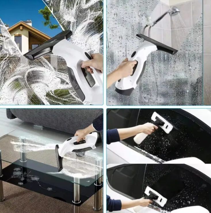 Cordless Automatic Window Cleaner — Streak-Free Glass & Tile Cleaning